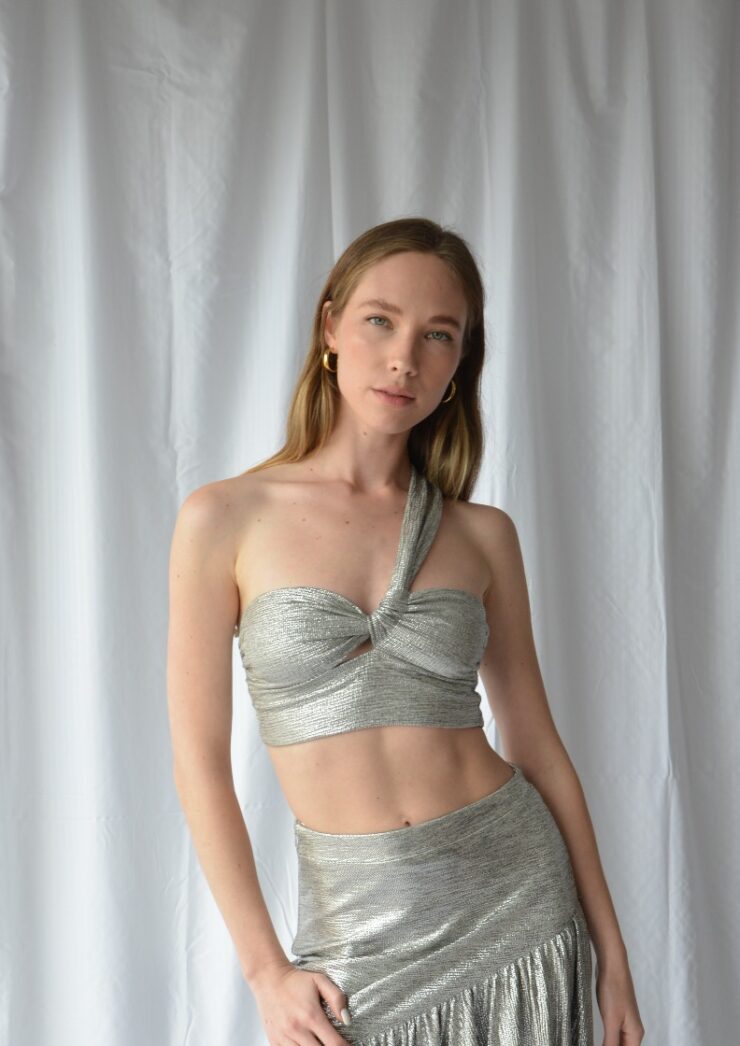 Croptop Gala Silver